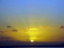 Sunset over Bora Bora