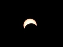 Solar Eclipse Pre-totality - Near Cook Islands