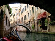 Gondola to Ristorante Ivo - Venice
