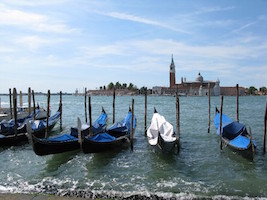 Gondolas in San Marcos Basin - Venice